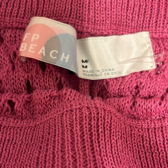 Free People Beach Vibrant Pink Knit Set - Picture 5 of 5